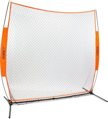Bownet Big Mouth Replacement Net – Heavy Duty Baseball & Softball Practice Net, Fits Original Frame, Batting & Pitching Training Net - color: Soft Toss Net, size: 7' x 7'