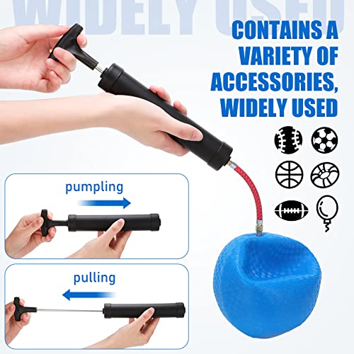 Zhehao Ball Pump Bulk Air Pump for Sports Balls Soccer Ball Pumps with Needle Extension Hose Christmas Portable Hand Pump Inflation Kit for Football Basketball Christmas Shoeboxes