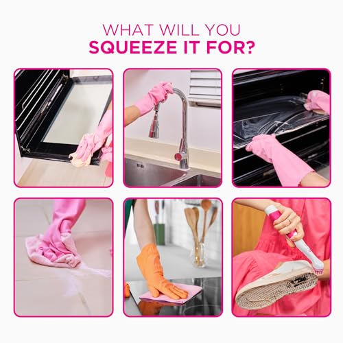 The Pink Stuff The Miracle Squeezable Cleaning Paste 300g Easy to Rinse Multi Purpose Cleaner for Kitchen Bathroom Cooktops Tiles Sinks Showers and More - style: Squeezable Cleaning Paste
