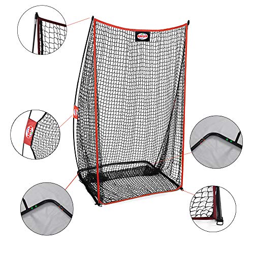 Kapler Football Kicking Net - 7x4ft Durable Steel Frame for Field Goal & Precision Kicks - Sideline Practice for Backyard Skill Improvement for Youth and Adults