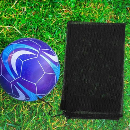 Hemoton Heavy-duty Mesh Drawstring Basketball Soccer Volleyball Ball Carrier Bag Large Capacity Single Shoulder Sports Equipment Storage Sack for Outdoor Team Sports