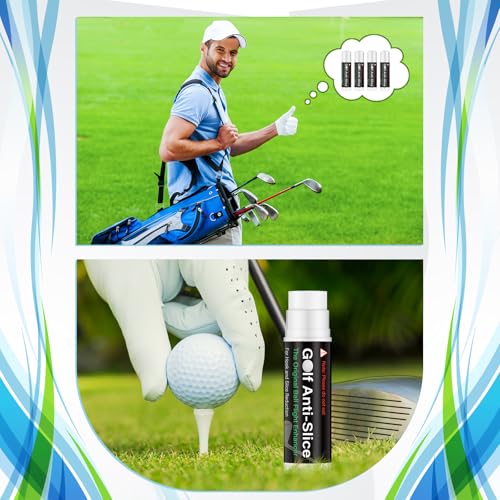 Halloscume 4 Pcs Golf Anti-Slice Anti-Slick Stick Compound for Clubs Boosts Distance and Increases Accuracy Gift for Golfer Supply - style: Classic Style