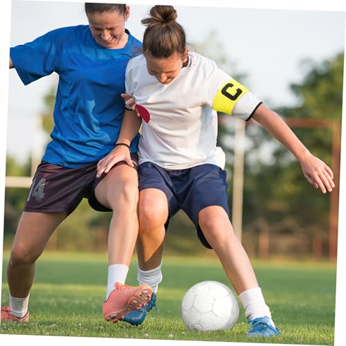 Soccer Captain Armband - Adjustable Captain Bands for Youth, Kids & Adult Players, Team Sports Arm Band for Football, Yellow