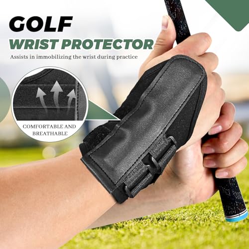 LELE LIFE 2 Pack Golf Swing Training Aid, Golf Wrist Brace Band, Efficient Golf Swing Trainer for Swing Correction, Gesture Alignment Practice Tool for Golf Beginners