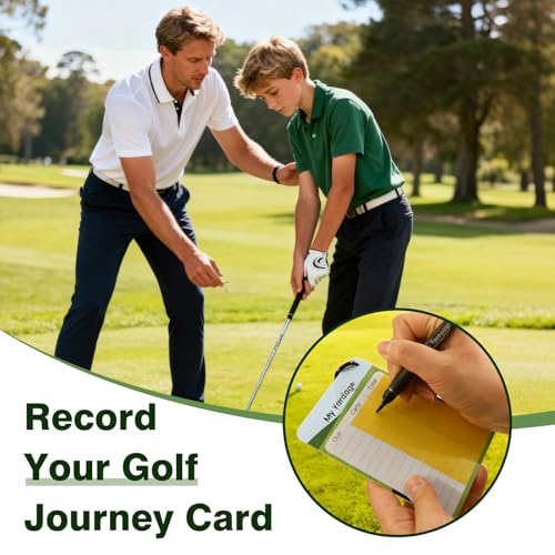 Golf Club Distance Card, 2 Pack Waterproof Golf Yardage Card, Range Chart, Quick Reference Guide with Clip, Golf Accessories for Men and Women Golfers - color: 2PCS Yellow-Gentlemen