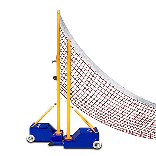 Outdoor Replacement Badminton Court Set for Tennis and Volleyball, Adults Badminton Pole with 20feet Net for Backyard Driveway Stadium Playground Gym Club (Color : Blue, Size : H 1.55 2.1m(5 7ft) - size: H 1.55-2.1m(5-7ft)