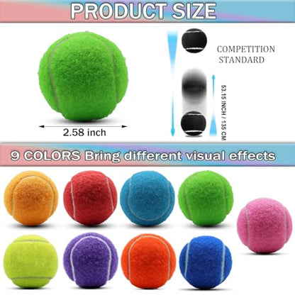 SHYUJAJIE Tennis Balls, 20 Pack Training Tennis Balls,High Elasticity Practice Tennis for Beginner, Exercise Playing Balls for Pet Dog - color: Light Green