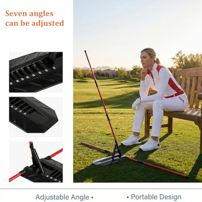 WIGERLON Premium Golf Alignment Stick Holder - Blue Brick Golf Swing Path Trainer & Alignment Tool,Swing Trainer Practice Teaching Aid Driving Range for Aiming, Putting, Swing