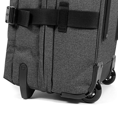 Eastpak Tranverz L – 121L Large Wheeled Luggage with Dual Compartments, TSA Lock, Compression Straps & Smooth-Wheeling System, Black Denim