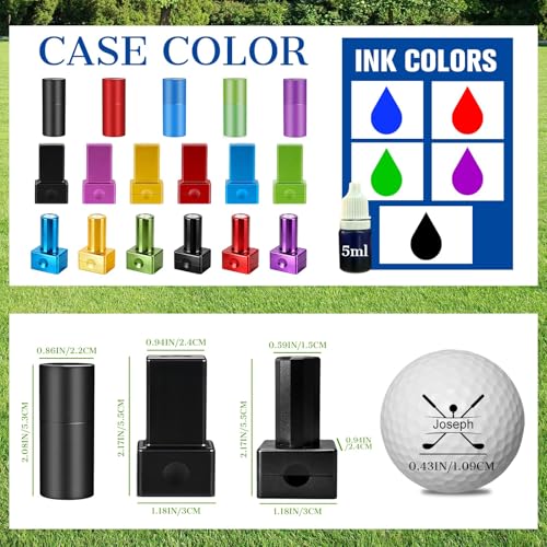 Custom Monogram Golf Ball Stamp Personalized Golf Ball Marker Stamp with Name Logo Initial Customized Golf Ball Stamper Gifts for Men Dad Golfer Husband Boyfriend