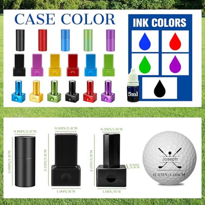 Custom Monogram Golf Ball Stamp Personalized Golf Ball Marker Stamp with Name Logo Initial Customized Golf Ball Stamper Gifts for Men Dad Golfer Husband Boyfriend