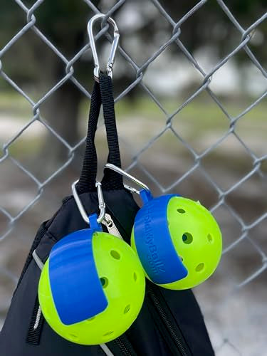 Pickleball Holder | Easily Attach Pickleballs | Ultimate Gift | 2-Pack - color: Blue