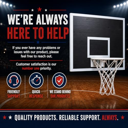 CALIKIWIPROS Mini Basketball Hoop Set Pro League Decorative Solid Wood Wall Mount, Includes 9’ Hoop & 5 mini Basketballs, Classic Look with Colors Matching Some pro Teams. - style: Black White