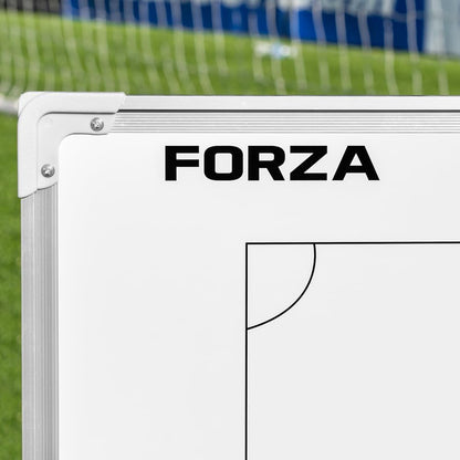 FORZA 35in x 24in Double-Sided Sports Coaching Whiteboard | 13 Sport Options - Dry Erase Board Equipped with Magnetic Markers, Pen & Eraser (Soccer, Without Carry Bag) - size: Without Carry Bag, style: Soccer