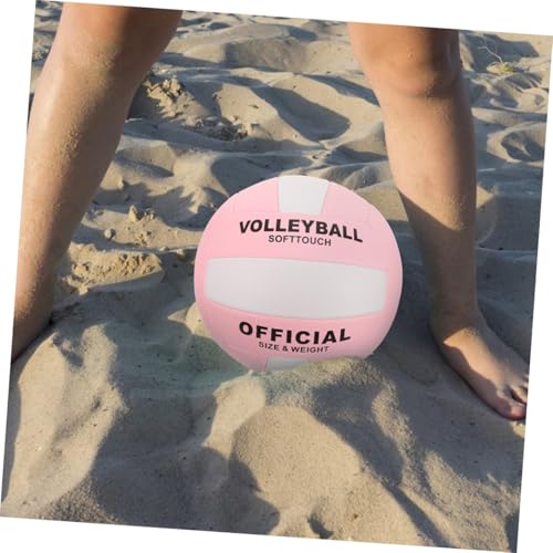 Outanaya Soft Volleyball for Indoor Training Durable Inflatable Practice Ball Excellent Control Handling for Sports Training Equipment Stylish Design for Competitions
