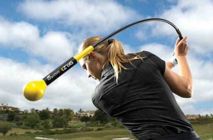 SKLZ Golf Swing Trainer and Warm Up Tool- Essential Golf Accessories for Golfers, Increase Swing Speed, Distance, Balance and Grip Strength - style: Gold Flex 40" Swing Trainer