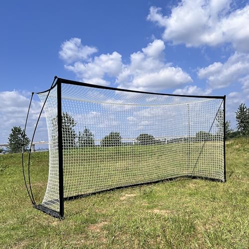 Soccer Goal, Soccer Net Easy Setup, Backyard Portable Net Collapsible Metal Base for Youth Adults,Ground Stakes Included - Multiple Sizes - size: 18.5/6.5FT