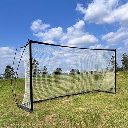 Soccer Goal, Soccer Net Easy Setup, Backyard Portable Net Collapsible Metal Base for Youth Adults,Ground Stakes Included - Multiple Sizes - size: 18.5/6.5FT