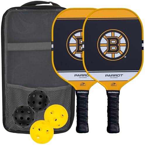 Parrot Paddles NHL Boston Bruins Clear Top Case Paddle Set