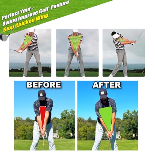 Compression Golf Swing Trainer Ball – Master Forearm Connection & Impact Position | Fix Chicken Wing Slicing & Scooping | Enhance Tempo, Lag & Pure Ball Striking | Soft Memory Foam Golf Training Tool