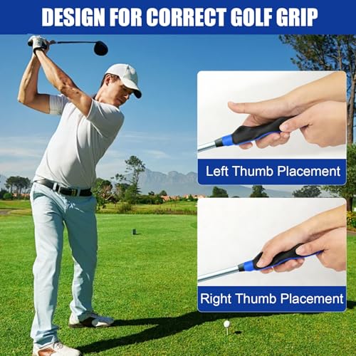 Golf Grip Trainer, Right Handed Golf Swing Trainer, Ensures Proper Posture & Tempo, Golf Training Aid for All Levels