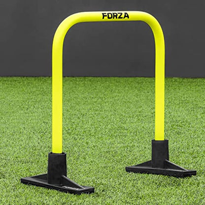 FORZA Pro Soccer Passing Arcs | Set of 4 Elite-Level Soccer Targets to Enhance Passing Techniques & Accuracy - Optional Carry Bag & Bases - color: Yellow, size: With Bases