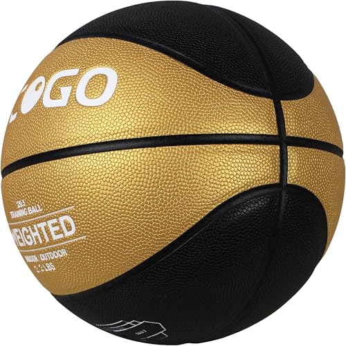 Size 7 Weighted Training Basketball (2.2/3/3.3 lbs) - Heavy Indoor/Outdoor Basketball for Dribbling, Passing, Rebounding & Skill Development - size: 3.3LBS