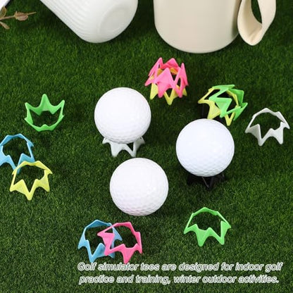 Golf Simulator Tees, Indoor Golf Tees Simulator Practice Training -Fitting for (Winter Turf Range)