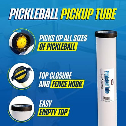 Tourna Pickleball Pickup Tube for Pickleballs - Holds 17 Balls - color: White