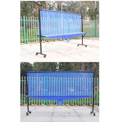 Indoor Outdoor Ping Pong Recycle Catcher, Rolling Table Tennis Ball Collector with Metal Frame for Multi-Ball Drills or Robot Serve Launcher Practice, Kids Training Tool, Easy Set Up