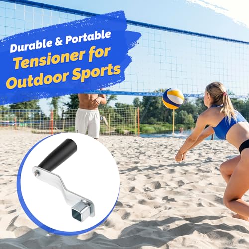 Vaveren Tensioner Handle Accessory Replacement, Easy Installation Tensioning Device Handle Hand Crank for Volleyball Pole Driveway
