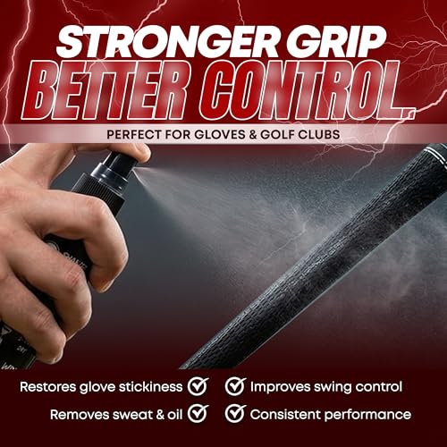 Advanced Grip Spray Elite Sticky Spray for Football Gloves, Basketball Shoes, Golf & Baseball Pro Bat Tack & Stick Grip for Max Traction Long-Lasting Pine Tar Alternative 4 OZ