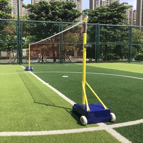 Outdoor Volleyballs Net Folding Adjusted Volleyballs Badminton Tennis Net Stand Rod Net for Beach Grass Outdoor