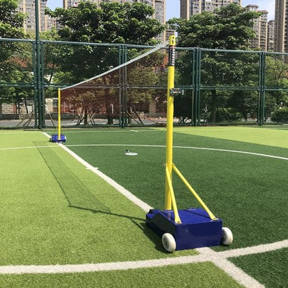 Outdoor Volleyballs Net Folding Adjusted Volleyballs Badminton Tennis Net Stand Rod Net for Beach Grass Outdoor
