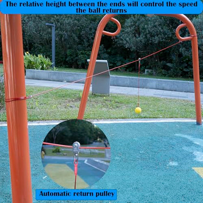 Batting Swing Trainer for Baseball and Softball,Solo Baseball Softball Hitting Trainer,Rope Bat Swing Trainer,Softball Training Equipment,Baseball Swing Training for Backyard