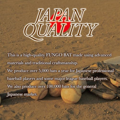 Spark Fungo Baseball & Softball Bat Training Wood Bat for Coaches [Made in Japan] - style: Fungo -Regular- 36" Charred