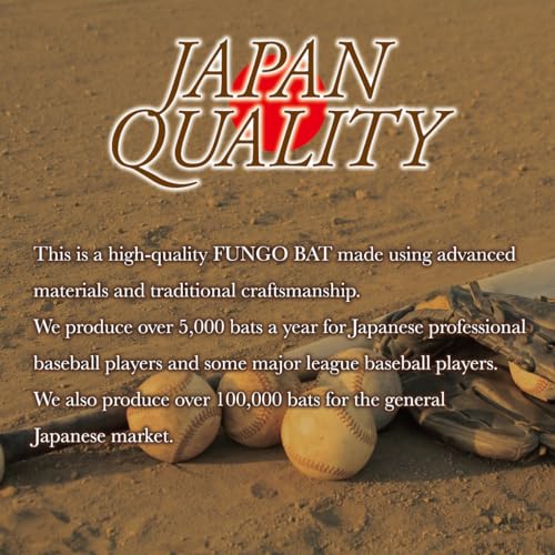 fungo Baseball & Softball Bats for Coach 34" 35" 36" Spark Ho Wood Baseball Bat [Made in Japan]