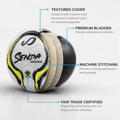 Senda Amador Training Soccer Ball, Fair Trade Certified - color: Purple, size: Size 4 (Ages 8-12)