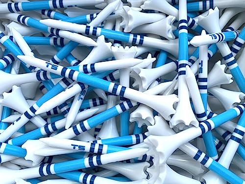 Premium USA Golf Tees – 3¼" or 2¾" Durable Plastic Performance Tees (100 Pack) – Made in USA – Bulk Value Pack - color: Navy Blue, size: 2 3/4