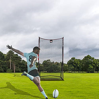 Kapler Football Kicking Net - 7x4ft Durable Steel Frame for Field Goal & Precision Kicks - Sideline Practice for Backyard Skill Improvement for Youth and Adults