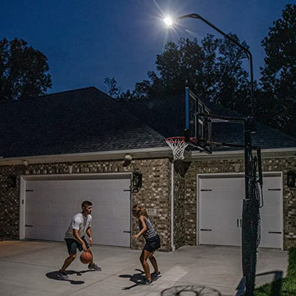Silverback LED Basketball Hoop Light Illuminates Backboard, Rim, and Court and Fits Square Silverback and Goaliath In-Ground Hoops
