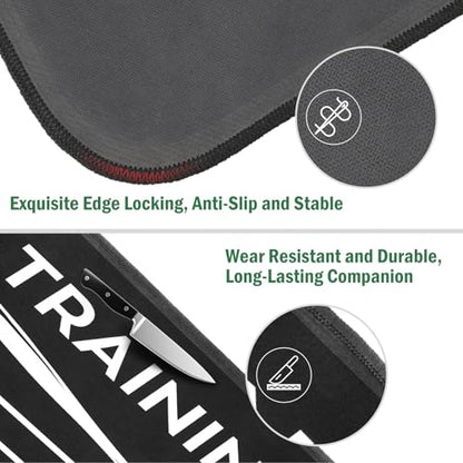 Baseball Hitting Mat, 35.4 X 23.6 Inch Softball and Baseball Batting Mat with Feet Placement, Batter Stance Alignment Guide Equipment for Kids to Swing Training and Improve Posture