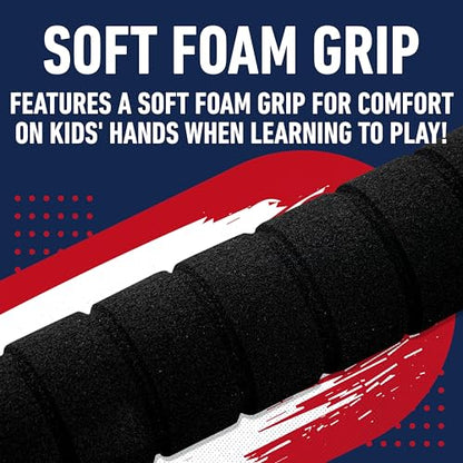Franklin Sports MLB Jumbo Foam Baseball Bat + Ball Sets - Kids Oversize Foam Baseball Bats + Soft Baseballs - Indoor + Outdoor Youth Baseball Toy - MLB Team Baseball Bat + Ball Sets