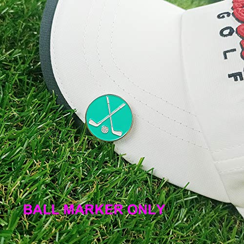Golf Ball Markers Assorted Patterns Value Pack of 12 Golf Gifts, Golf Cap Clips and Divot Repair Tools Parter Accessories Sets for Men Women Golfer (Golf Club Ball Markers)