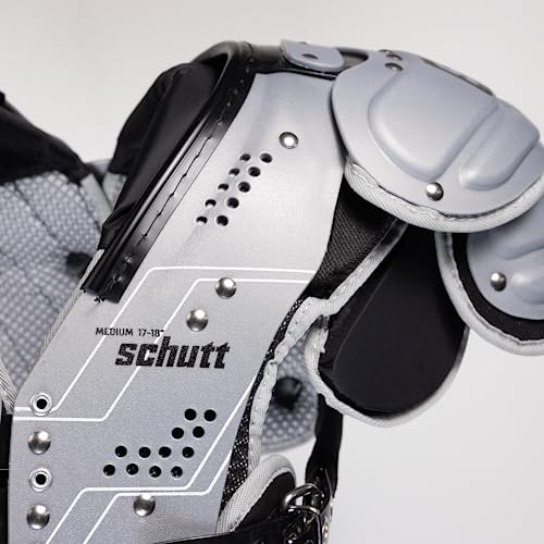 Schutt XV Skill Football Shoulder Pads for Quarterback, Wide Receiver, Defensive Back - size: Large, style: Flux