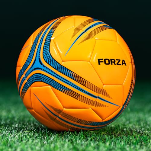 FORZA Training Soccer Ball | Cushioned Soccer Ball with EvoGlide Surface for All Ages and Skill Levels - 5 Vibrant Colors in Size 1 to 5 - color: Orange, size: Size 4 (Junior)