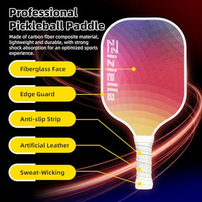Indoor Paddle Game with Net, Portable Pickleball Set with Net for Family or Solo Fun, All in One Outdoor Sports - Badminton, Pingpong, Tennis for Lawn, Backyard, Camping, Beach