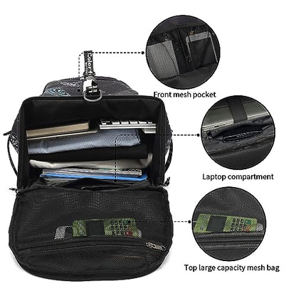 Floral gym duffel bag backpack, fashion wrestling bag,with shoe compartment, 4 kinds of back method waterproof travel sports walking laptop Lightweight（A-Starry Sky） - color: A-Starry Sky