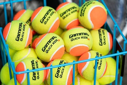 GAMMA Quick Kids Training Tennis Balls for Kids & Beginners, Low-Compression Core Reduces Speed & Bounce, Great for Tennis Practice, USTA & ITF Approved for 10 & Under Tournaments Parent - size: 48 Box, style: Quick Kids 60
