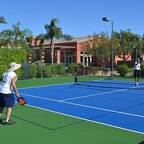 Aoneky Mini Portable Tennis Net for Driveway - Kids Soccer Tennis Net - Pickleball Net - size: 18 Feet